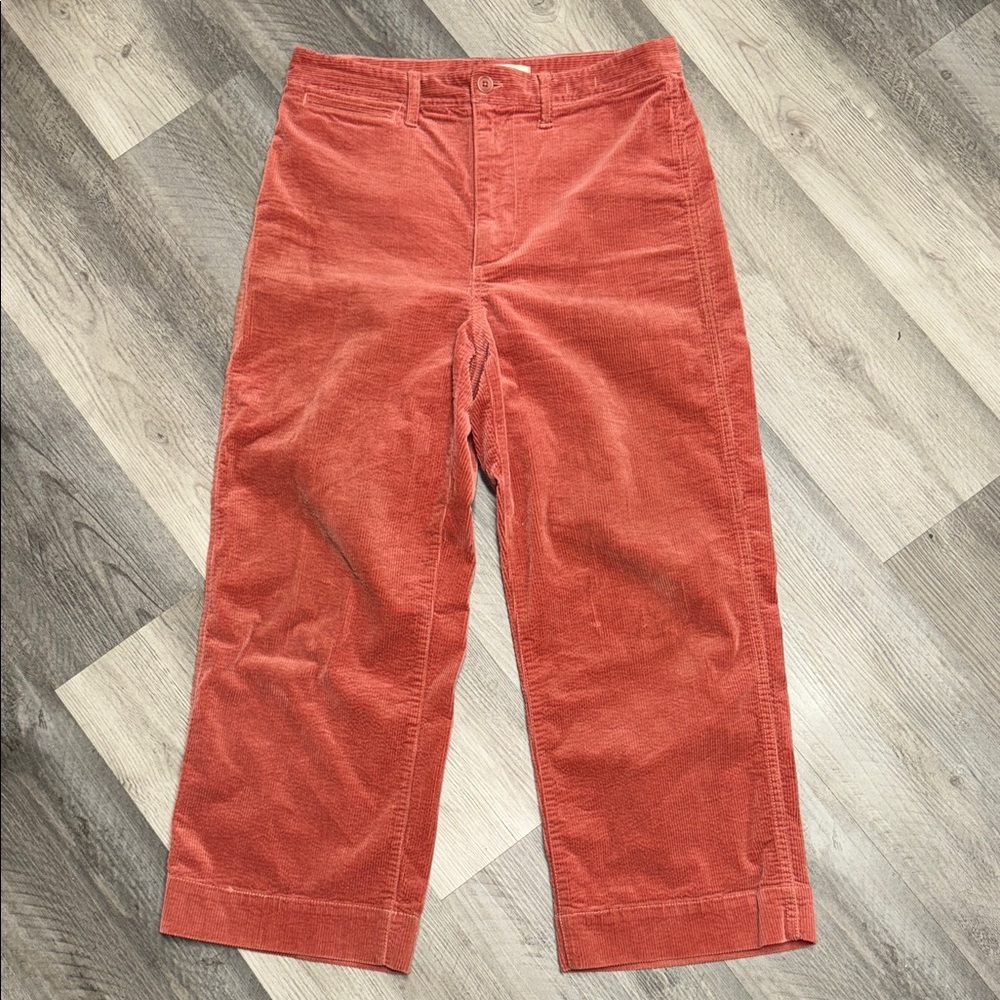 Madewell - Corduroy Emmett Wide-Leg Crop Pant jeans denim pants bottoms